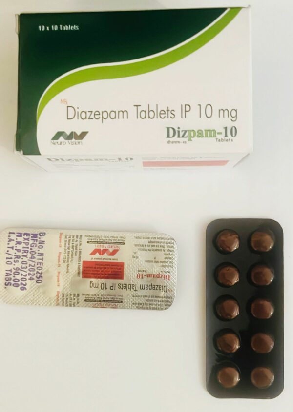 Diazepam 10mg IP Tablets